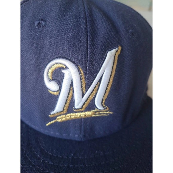 Milwaukee Brewers MIL MLB Authentic New Era 59FIFTY Fitted Cap 7 1/8 - 5950 Hat - Picture 6 of 12